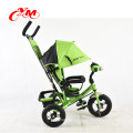 vente de tricycle de bébé avec barre de poussée peut pliable / enfants trike avec cinq ceinture de sécurité / roue arrière de tricycle d&#39;enfant ont le frein